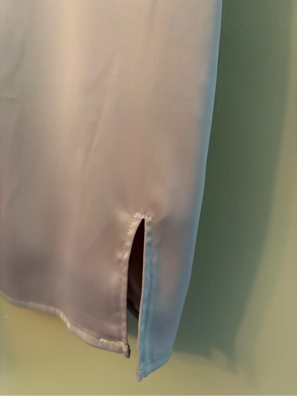 Garage Light Beige Tie-Front Slip Mini Dress - Picture 5 of 10
